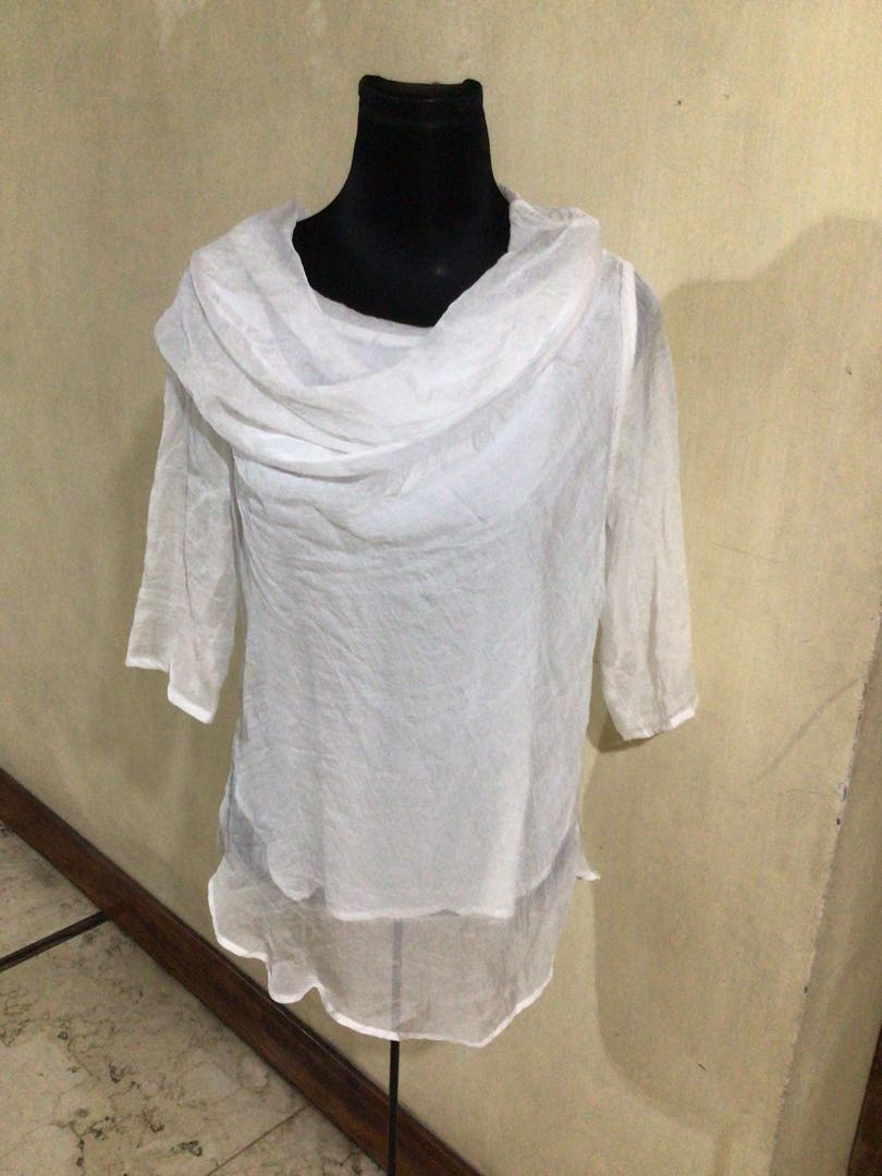 Classic Silk Top New white