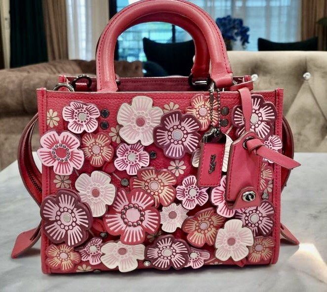 Coach flower handbag new arrivals