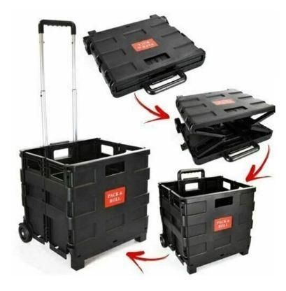 Collapsible utility cover Folding Boot Cart Shopping Trolley Fold Up ...