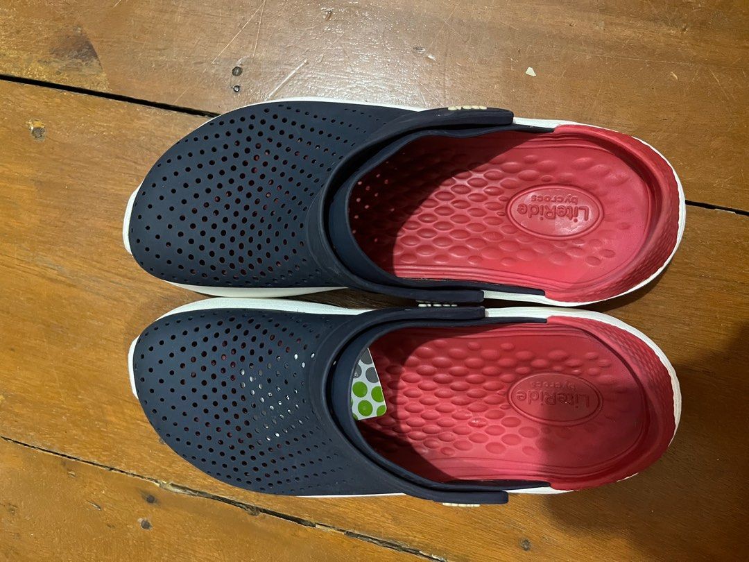 Crocs literide on sale fake vs original