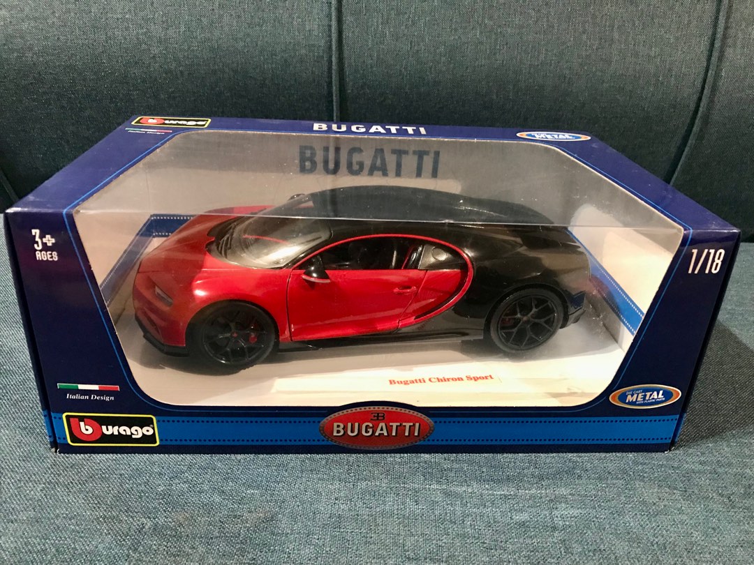 Diecast Bugatti Chiron Sport Scale 1/18 Bburago, Hobbies & Toys