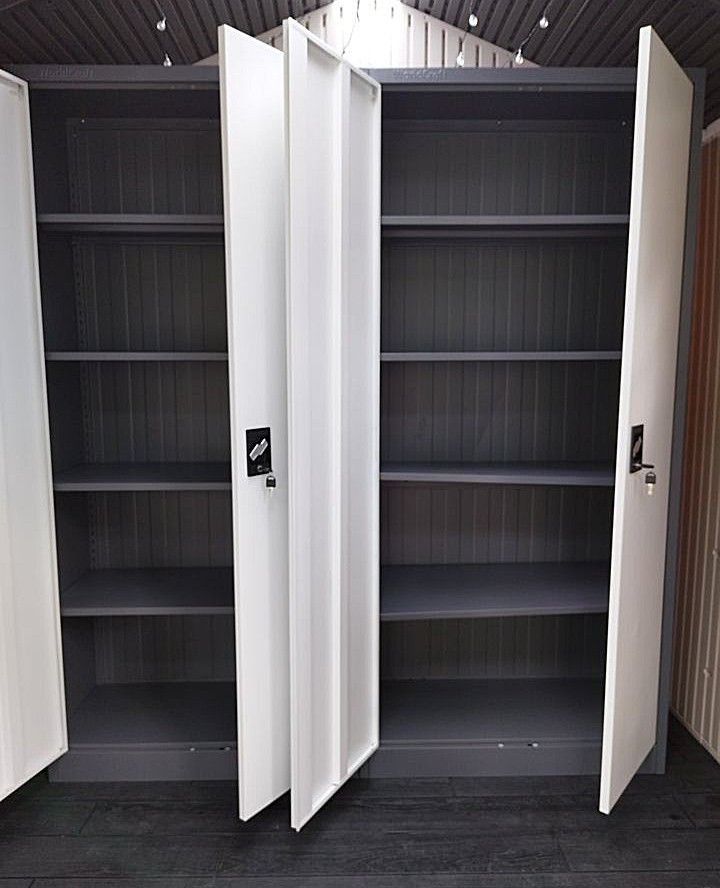 DRACO STEEL FILING CABINET (Category: Shelves, Cabinets & Racks) located in Quezon City. Submitted by wcfonlinestore (Listing ID 1211030811, Image 2). Description: DRACO Filing cabinet with swing metal doors Php 6,100 PRODUCT SPECIFICATIONS: Material: cold rolled steel plate (SPCC) Finish: Electrostatic Powder Coating Steel Thickness: 0.6mm External Dimensions(H*W*D) : 1850*850*400(mm) Color: Dark Grey + white / Light grey Lock with 2 keys Inner 