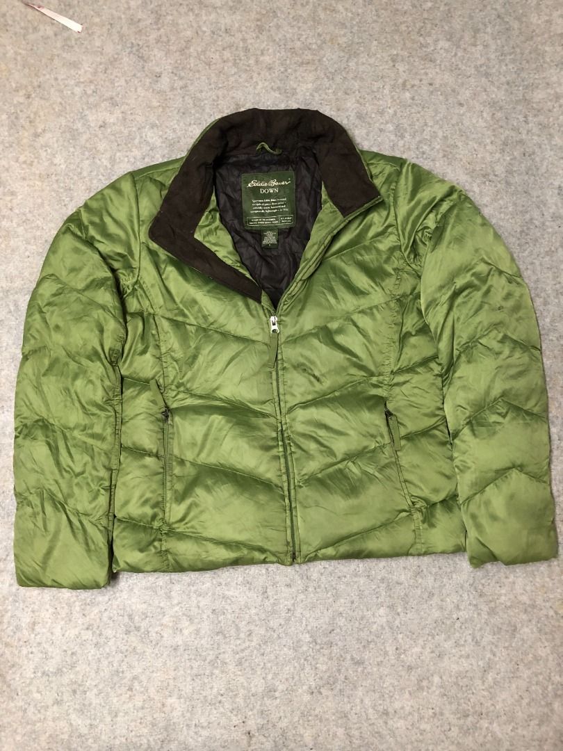 EDDIE BAUER Quilted Goose Down Jacket Winter Insulated Size Small