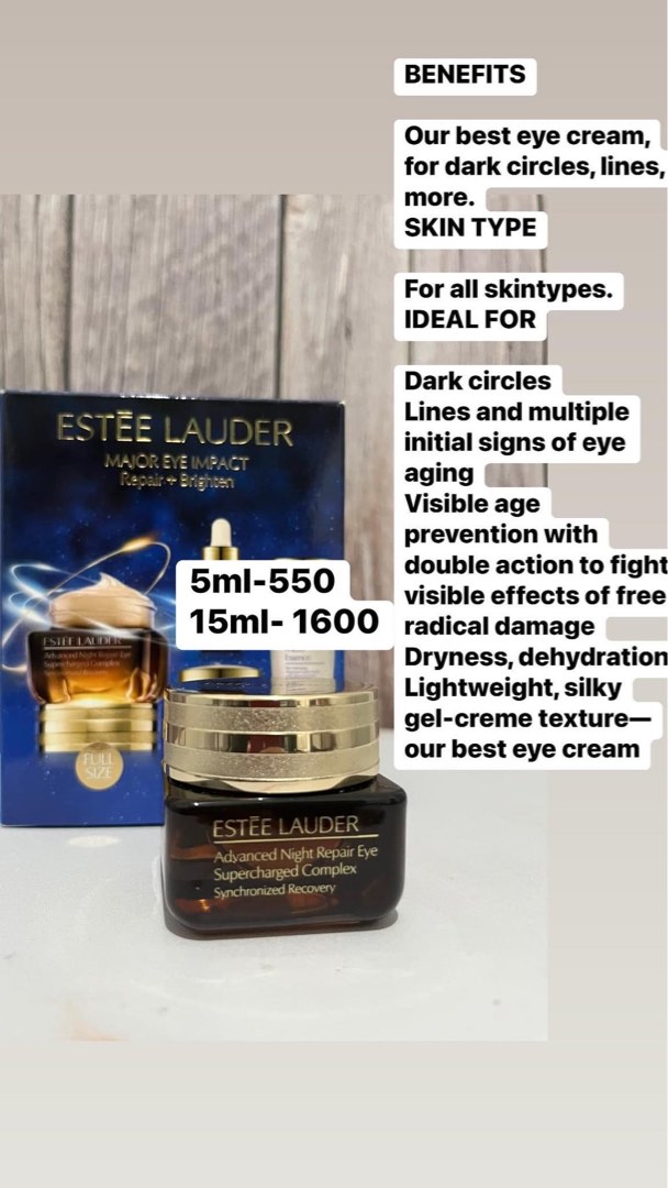 Estee Lauder Supercharged Eye Cream, Beauty & Personal Care, Face, Face