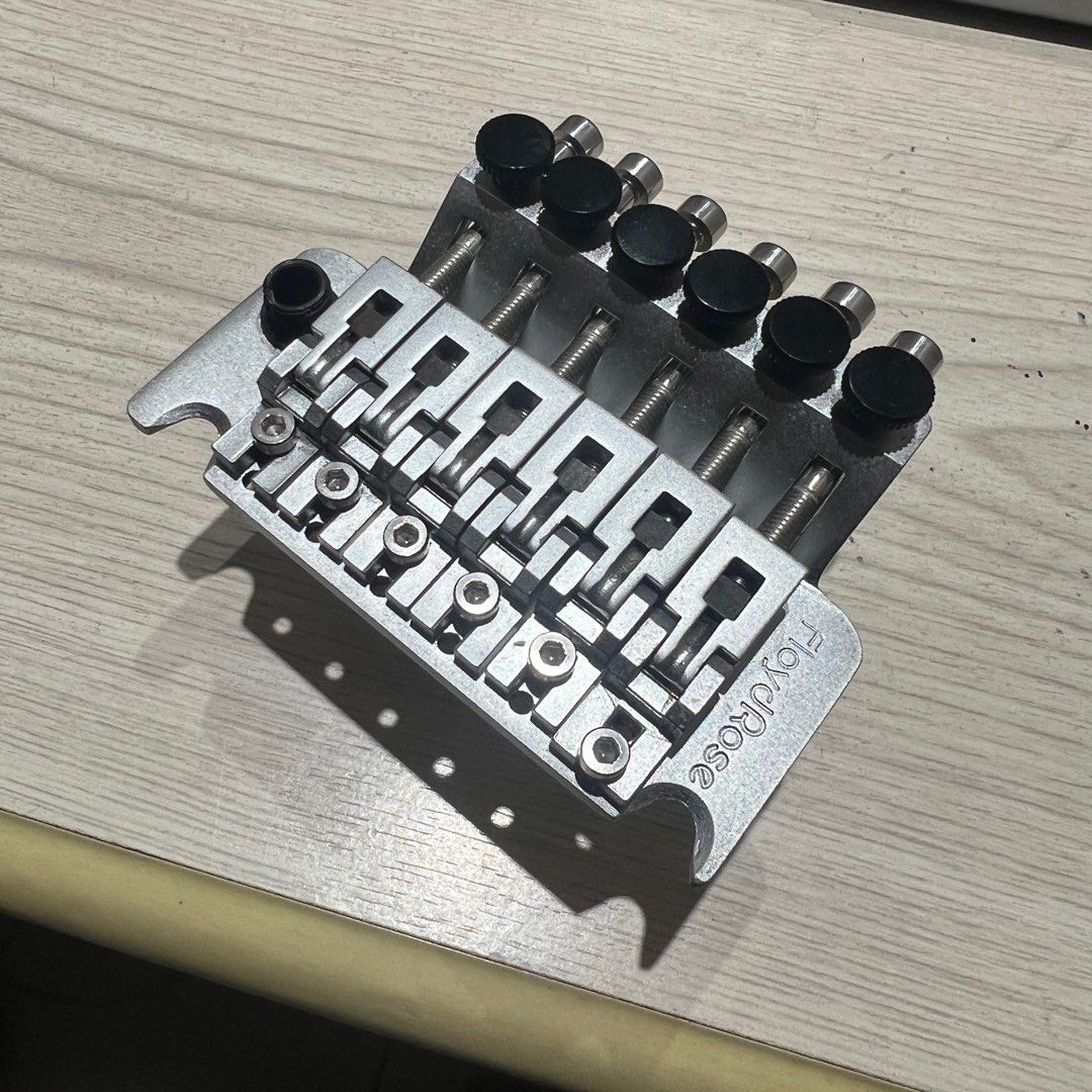 超激得得価希少 ドイツ製 FLOYD ROSE original Made in GERMANY フロイドローズ オリジナル クローム 42ブロック アーム付 ブリッジ