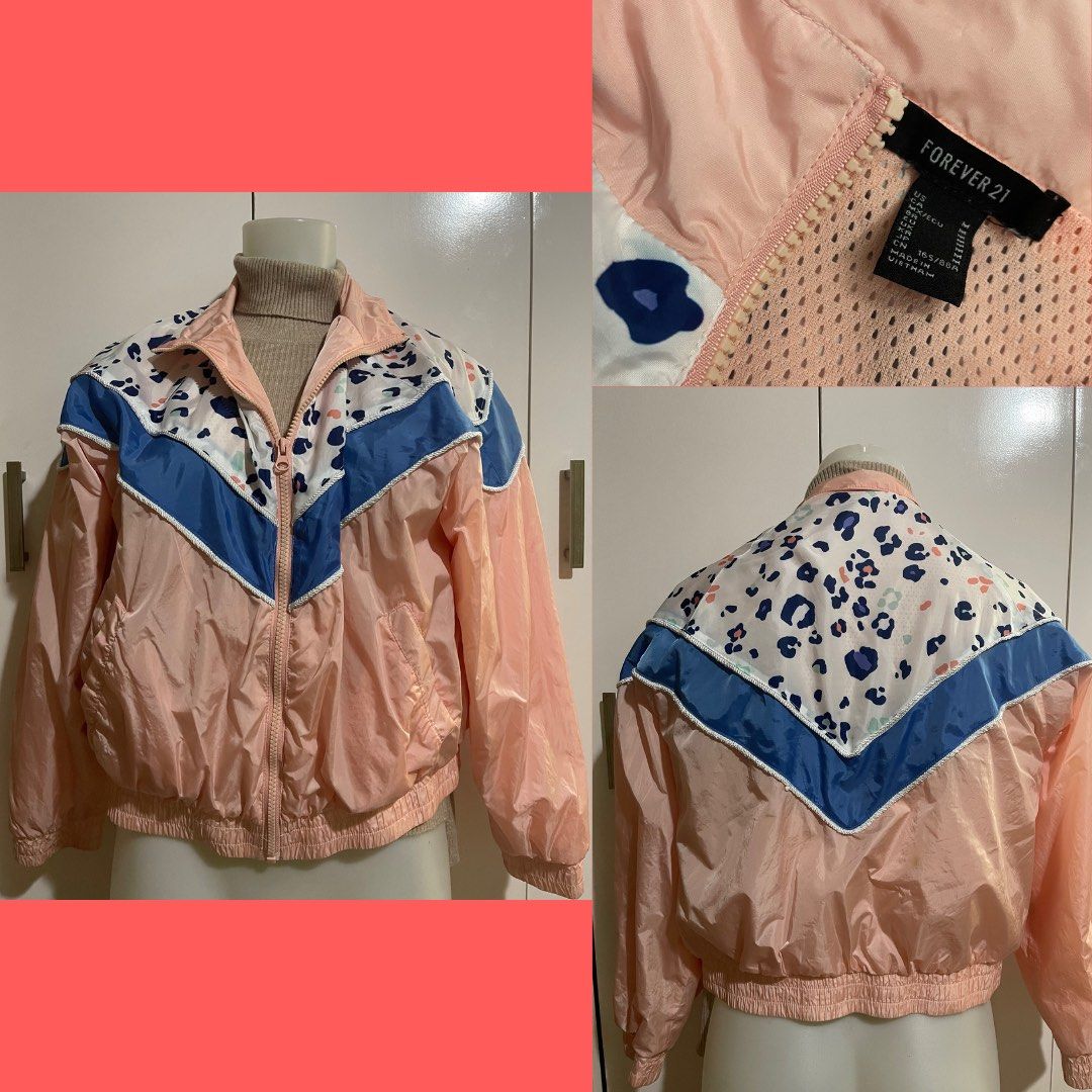 Forever 21 cropped windbreaker top