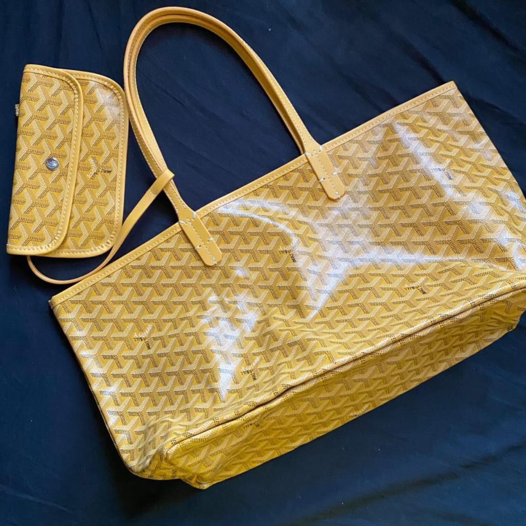 Goyard tote yellow bundle bag, Luxury, Bags & Wallets on Carousell