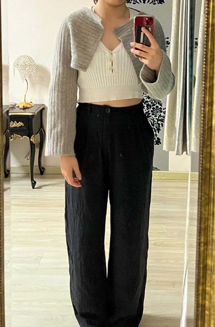 Fluffy top bolero cardigan