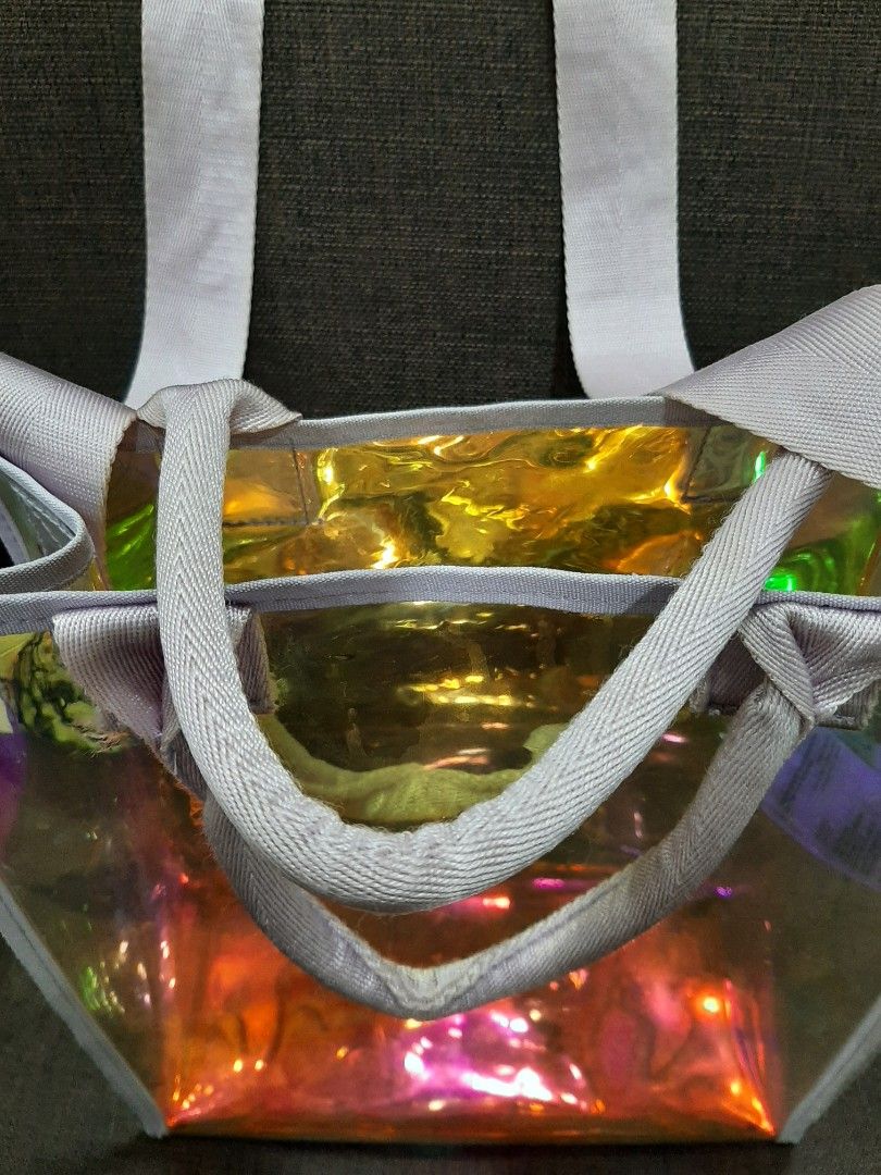 H M transparent bag pinkish purplish bag Women s Fashion Bags Wallets Shoulder Bags on Carousell