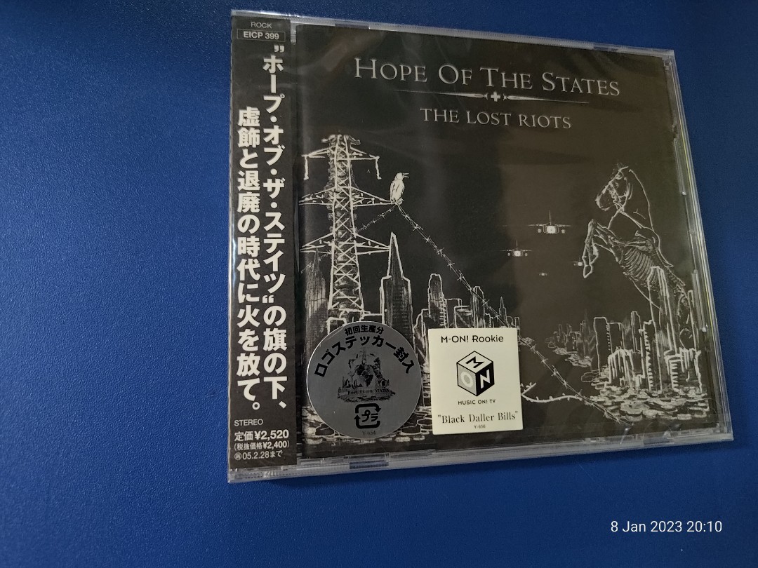 Hope Of The States – The Lost Riots 日本初版非賣品Japan first