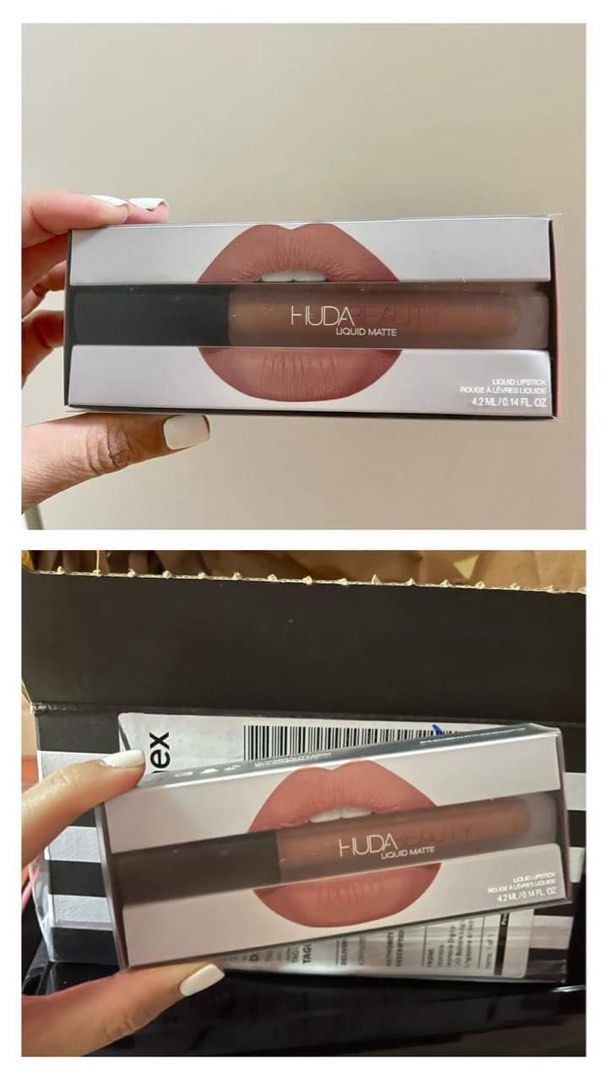 Huda Liquid Lipstick (Category: Makeup) located in Taguig. Submitted by thummert (Listing ID 1211016104, Image 1). Description: For sale: HUDA liquid lipstick Shade: WIFEY Selling for only P850 RFS: bought the wrong shade Conditon: NEW (just arrived) and UNOPENED (Bought on sale during the last Sephora sale. Original price P1,120).