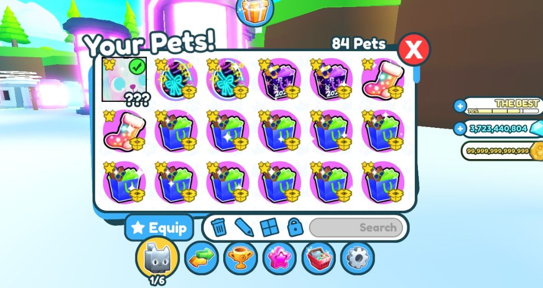 Huge Tiedye Pet Simulator X, Video Gaming, Video Games, Others