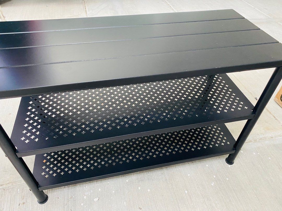 IKEA Bench & shoes rack, Furniture & Home Living, Outdoor Furniture on Carousell