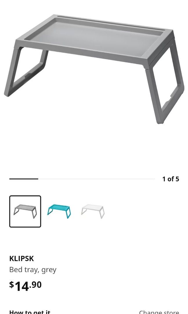 Ikea KLIPSK Laptop Stand (White, like New), Computers & Tech, Parts