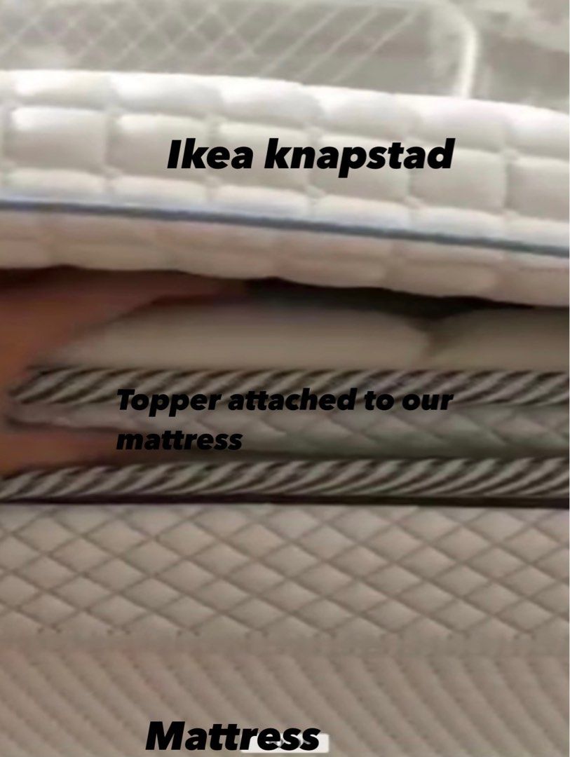 KNAPSTAD Mattress topper, white, Twin - IKEA