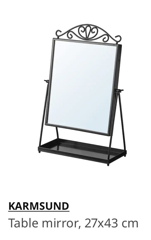 IKEA Table Top Mirror, Furniture & Home Living, Home Decor, Mirrors on