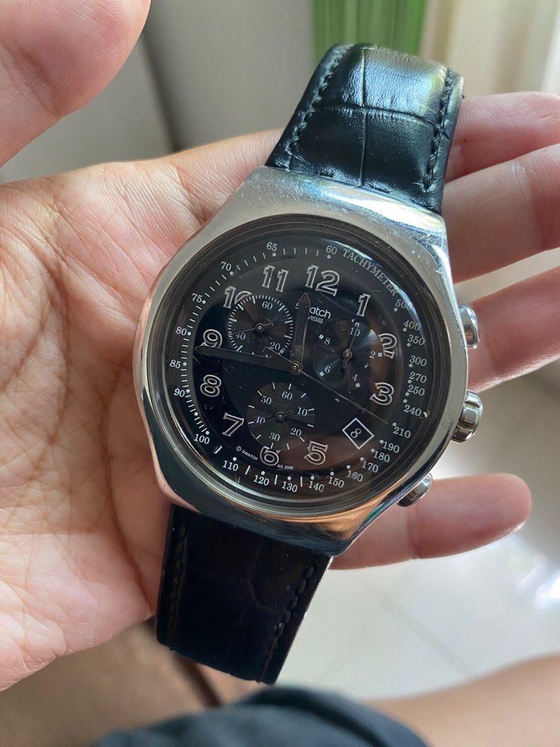 Jam Swatch Swiss Irony Stainless Steel Pantented Water Resistant 4