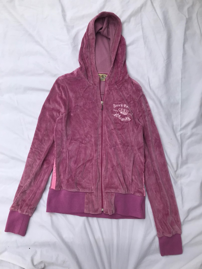 Juicy Couture Pink Velvet Jacket, Women's Fashion, Coats, Jackets and