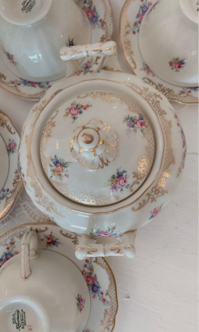 K&A Krautheim Selb Bavarian China Porcelain Tea Set made in GERMANY ...