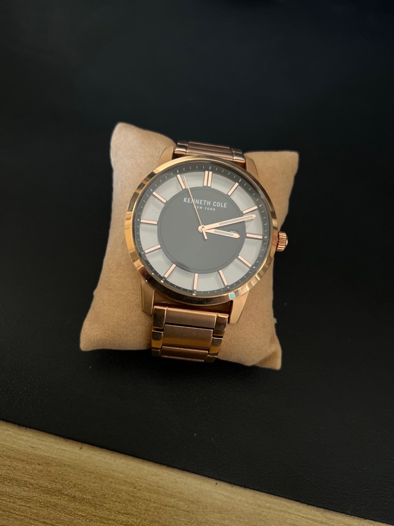 Kenneth Cole Transparent Watch in Rose Gold