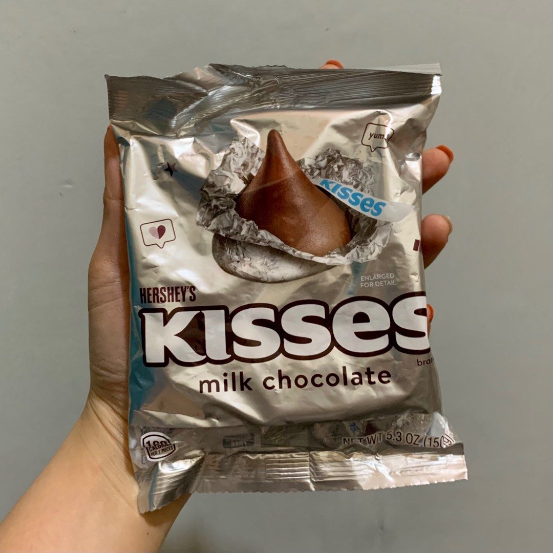 Kisses Milk Chocolate, Food & Drinks, Packaged & Instant Food on Carousell