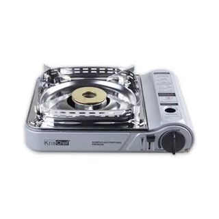 Kompor Gas Portable Premium Windproof Krischef - Silver