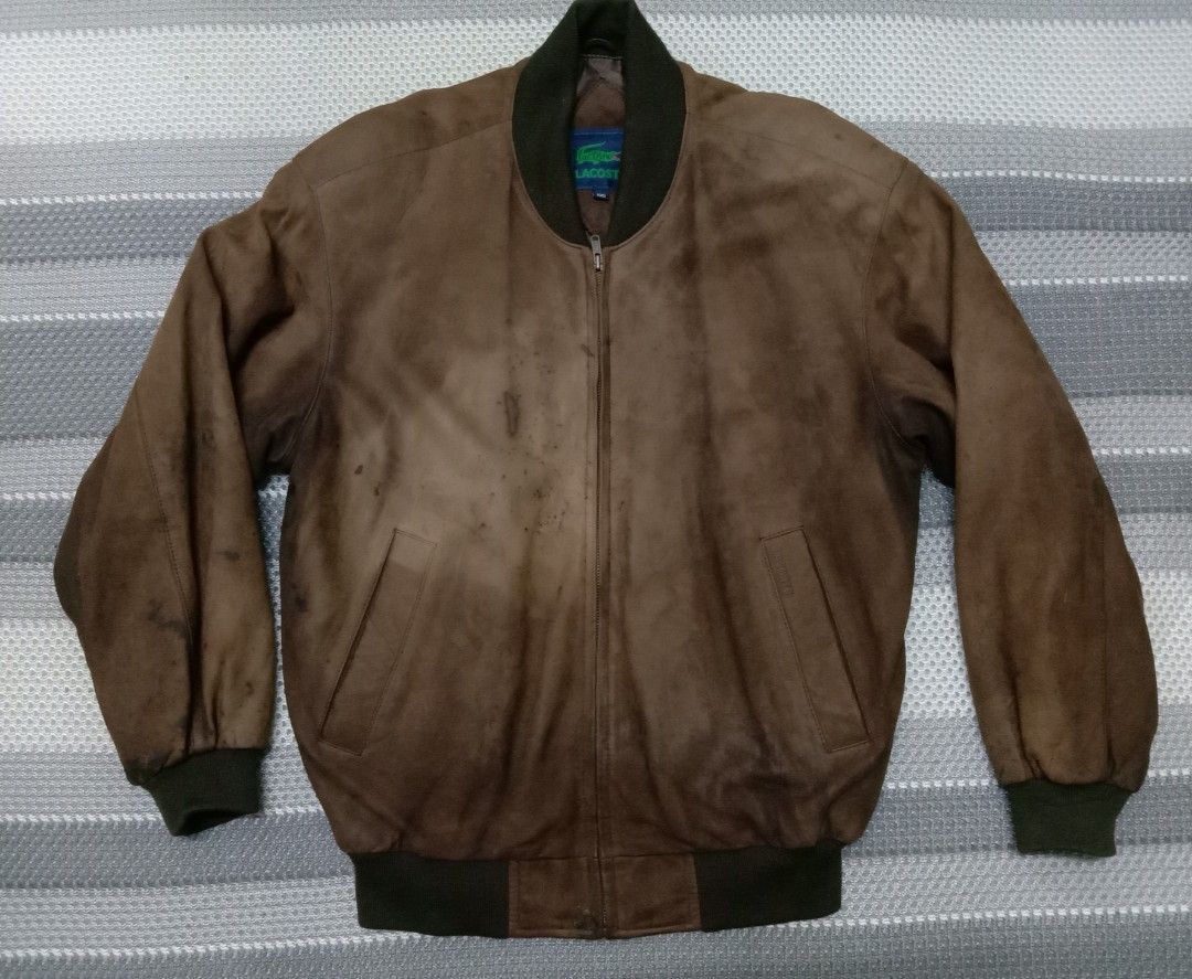 Leather jacket lacoste new arrivals