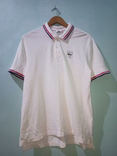 LACOSTE WHITE TWIN TIPPED POLO SHIRT