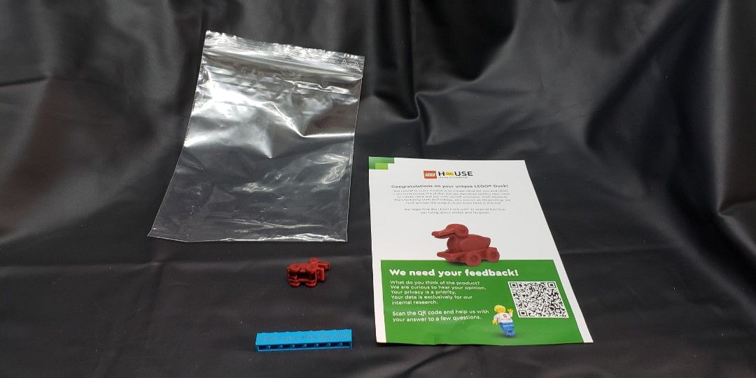 LEGO 3D printed Duck with Certificate and 1x8 紀念 brick － AFOL Day, 興趣及