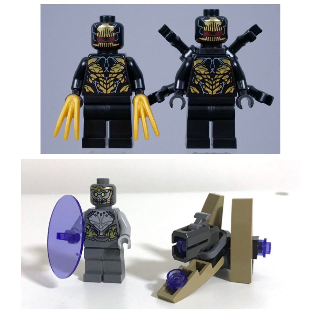 Lego 76247 40525 Marvel Outriders Avengers Hulkbuster Endgame Battle Chitauri Warrior withStud Shooter Super Heroes