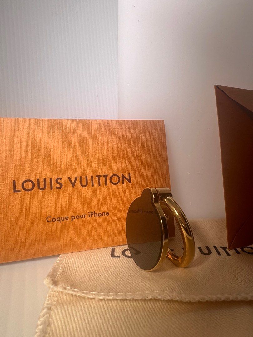 LOUIS VUITTON Louise Scarf Ring Holder Gold 636116