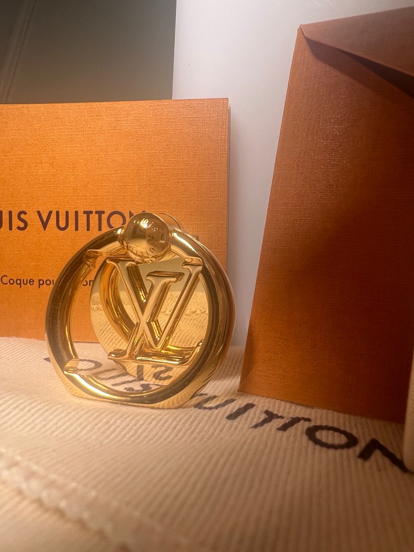 Louis Vuitton Louise Phone Ring Holder Gold, Mobile Phones