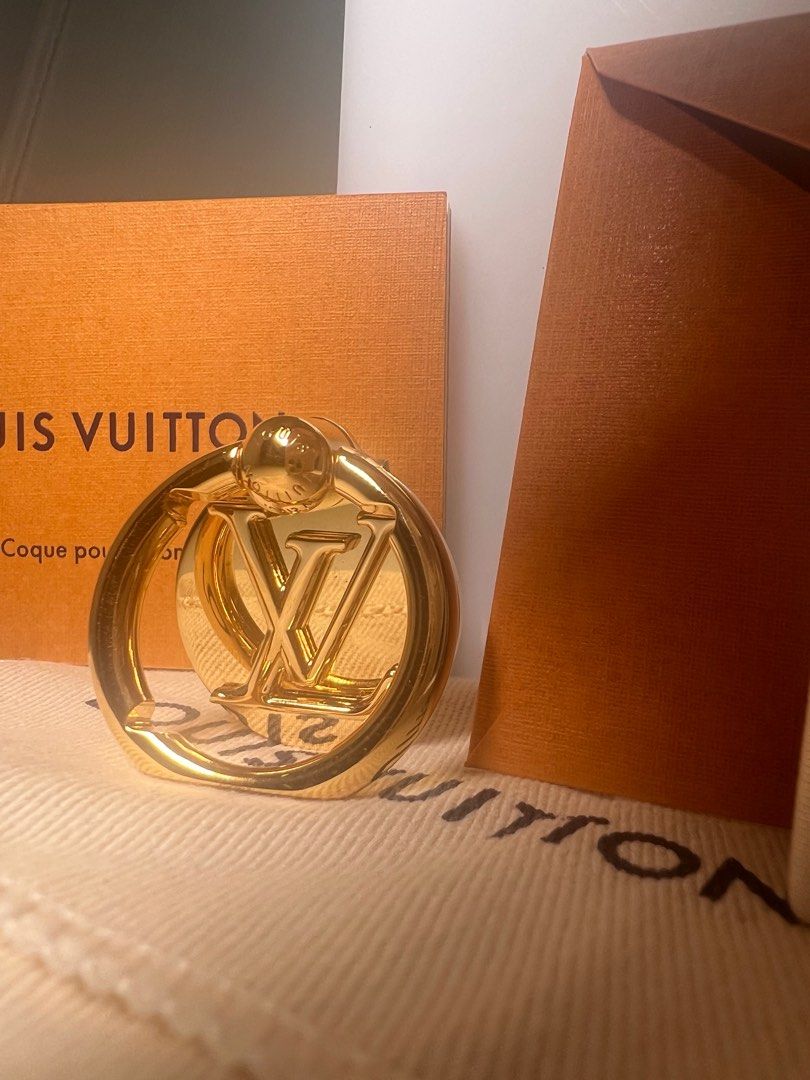 [Used] LOUIS VUITTON Phone Ring Louise Smartphone Ring Plated