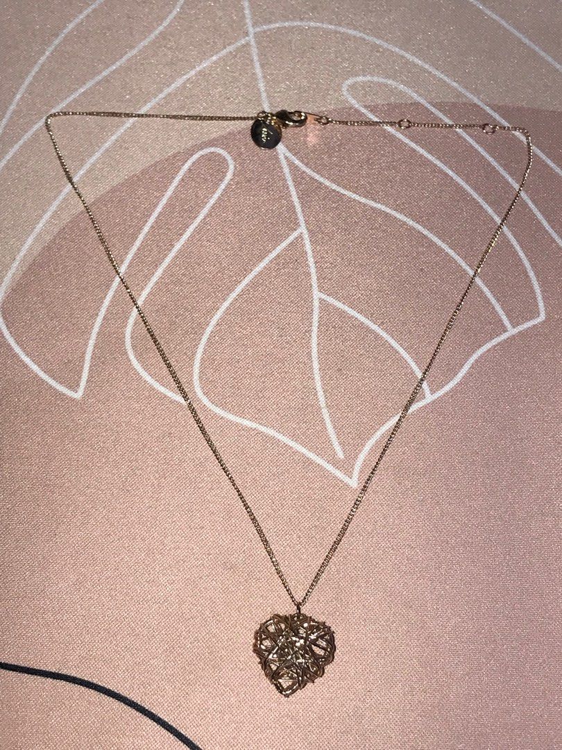 Lovisa Sterling Silver Heart Pendant Necklace 18in, lovisa