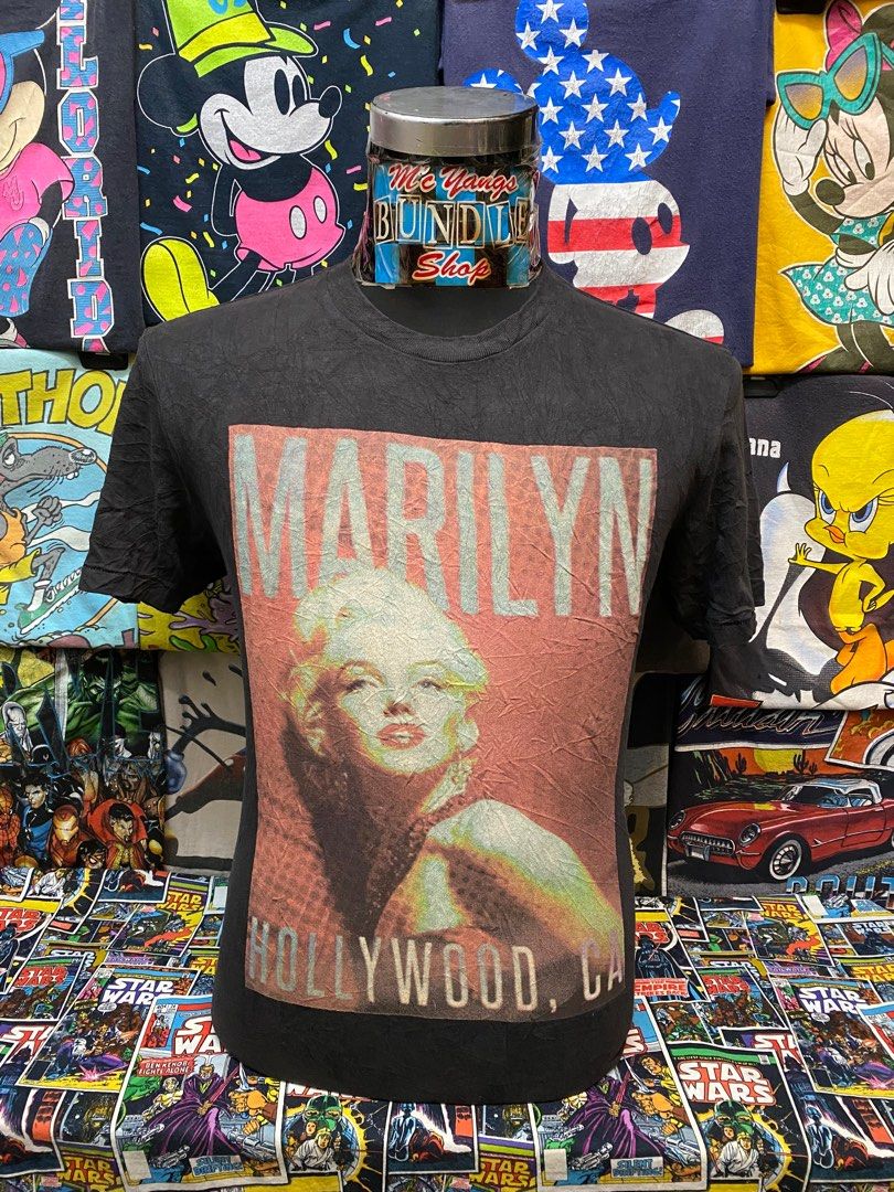 T-shirt Homme Marilyn Monroe - Noir - Taille S - Occasion Très Bon état