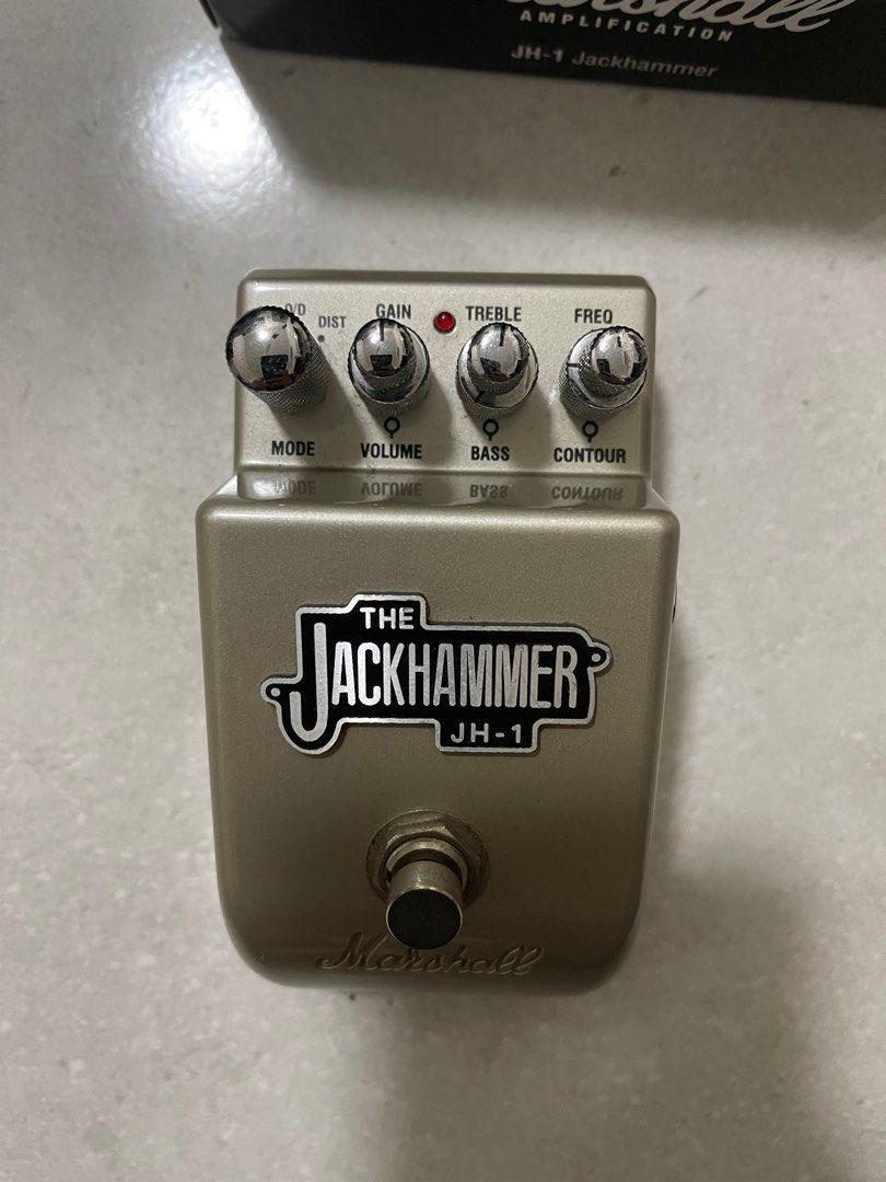 Marshall Jackhammer OD/Distortion guitar pedal, Hobbies & Toys, Music
