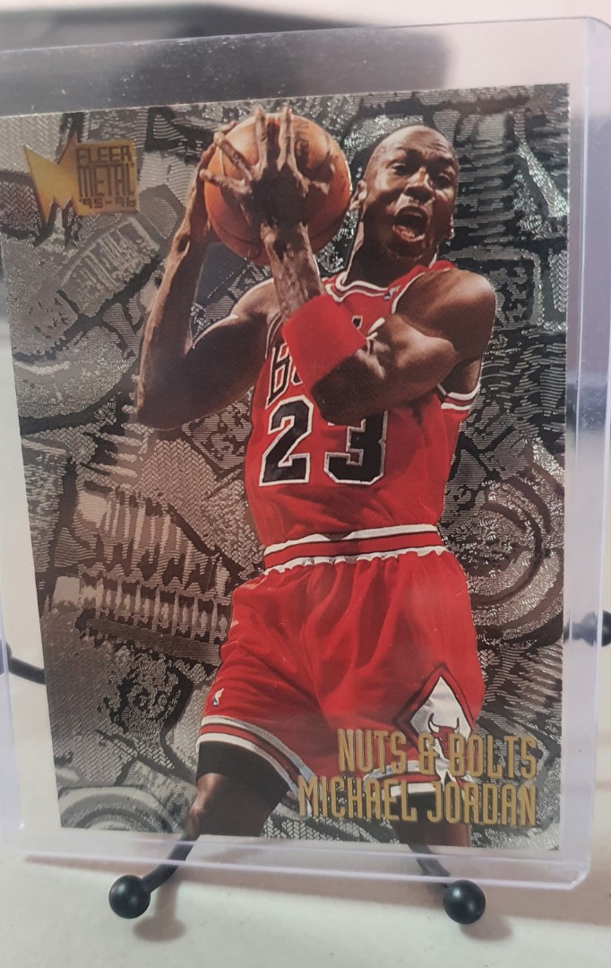 fleer metal nuts and bolts michael jordan