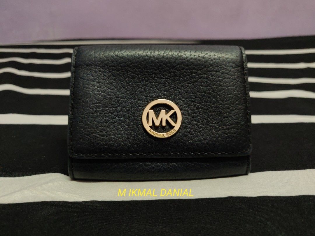 Michael kors outlet fulton wallet black