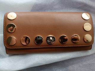 MICHAEL KORS STUDDED LEATHER WALLET