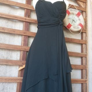 Mididress/gaun hitam import