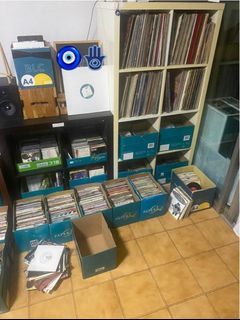 New hobby clearance of $4 each Vinyl 7” 12” LP CDs Cassettes.