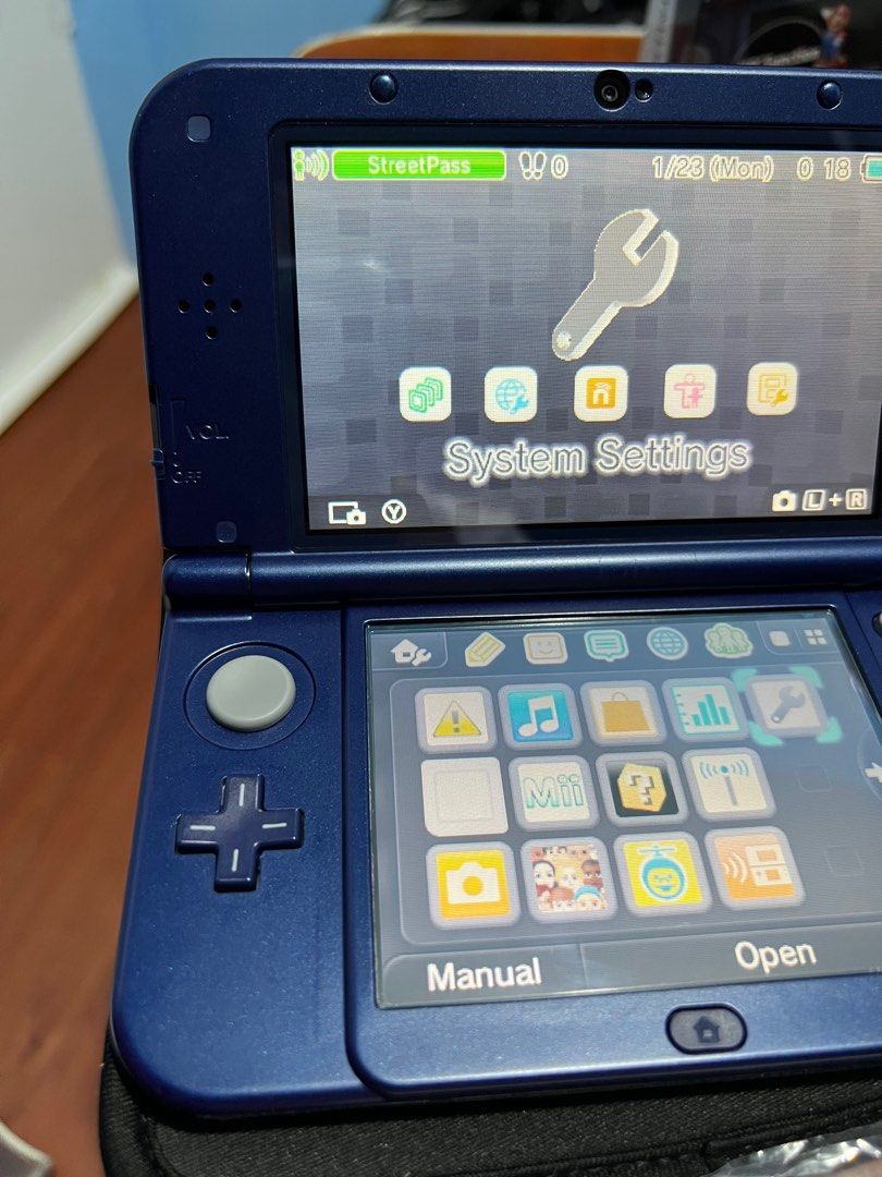 New Nintendo 3DS XL Metallic Blue (Non CFW & CIB), Video Gaming, Video