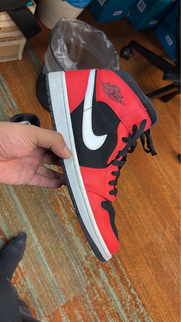 Jordan 1 mid infrared 23 2025 on feet