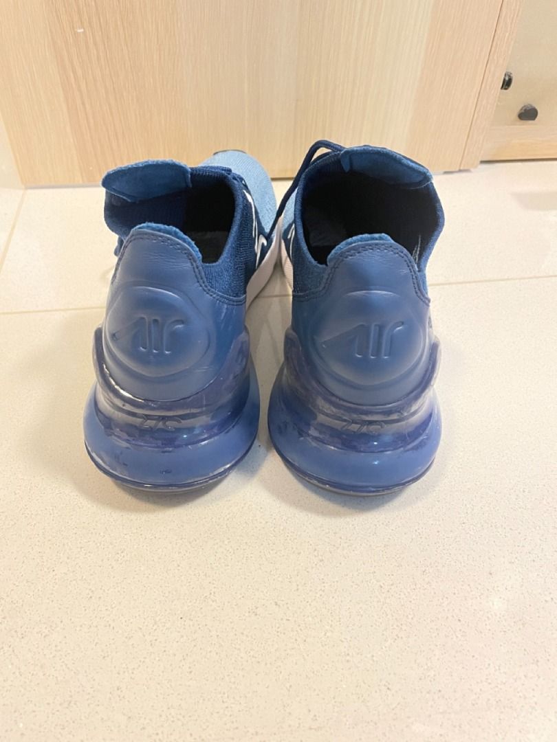 Nike air max 270 flyknit work blue sale