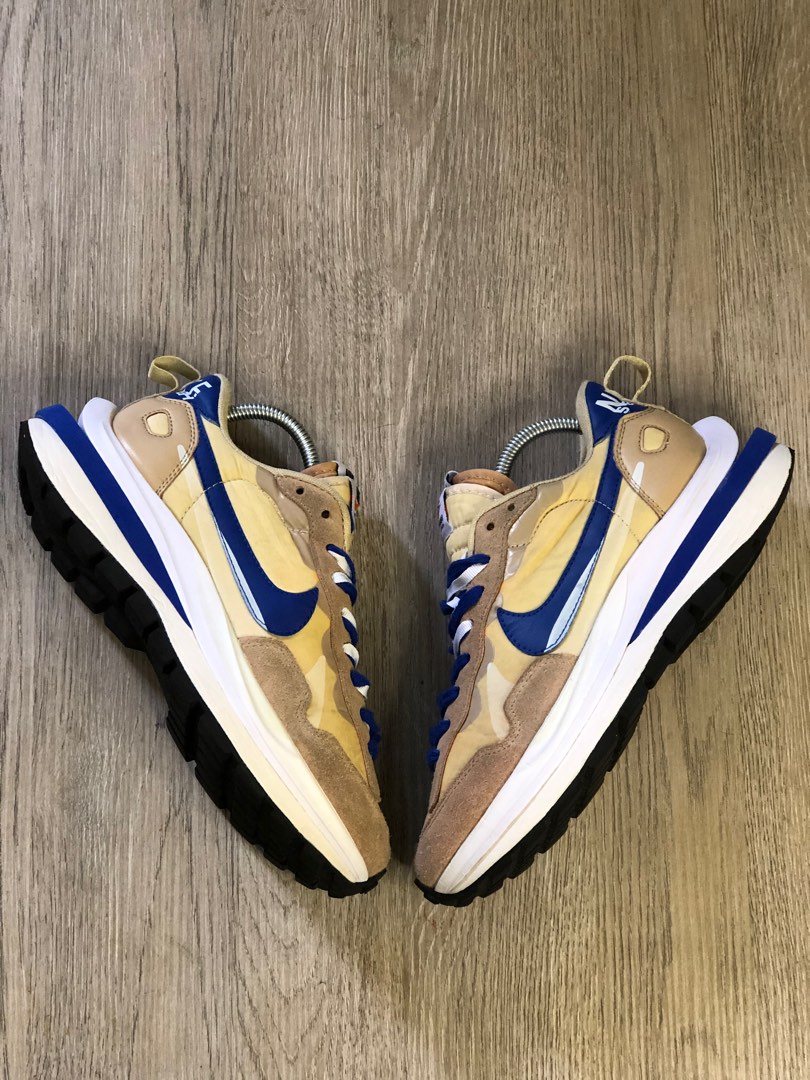 sacai x vaporwaffle tan navy