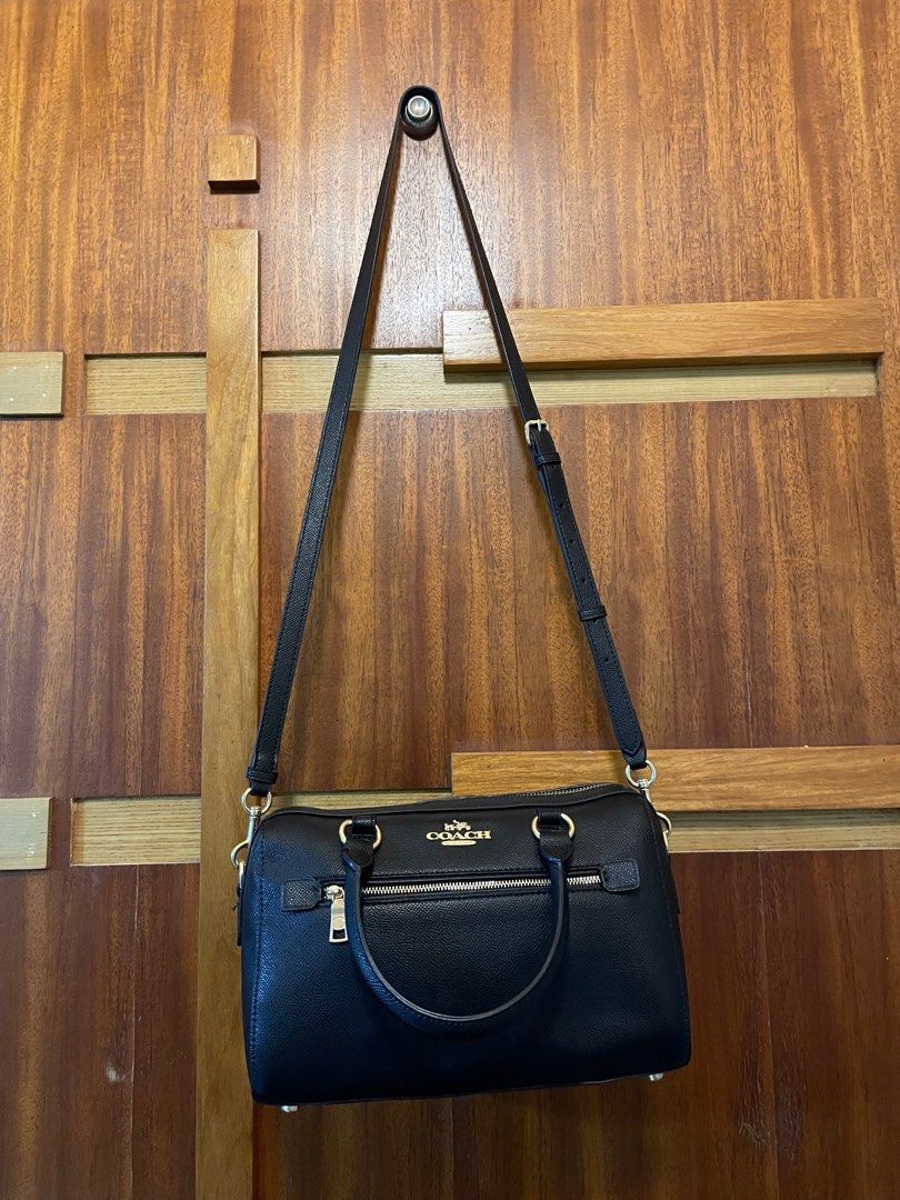 Original coach Rowan Black, Luxury, Bags & Wallets on Carousell