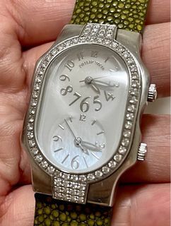 Philip Stein Double Diamond Watch