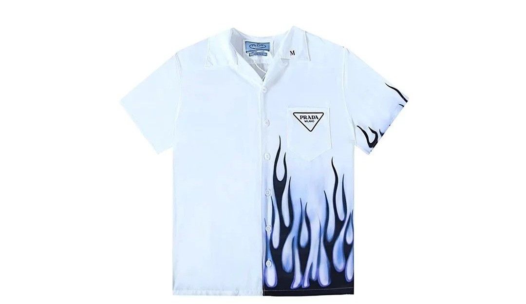 Prada* Double Match silk shirt, Men's Fashion, Tops & Sets, Tshirts & Polo  Shirts on Carousell