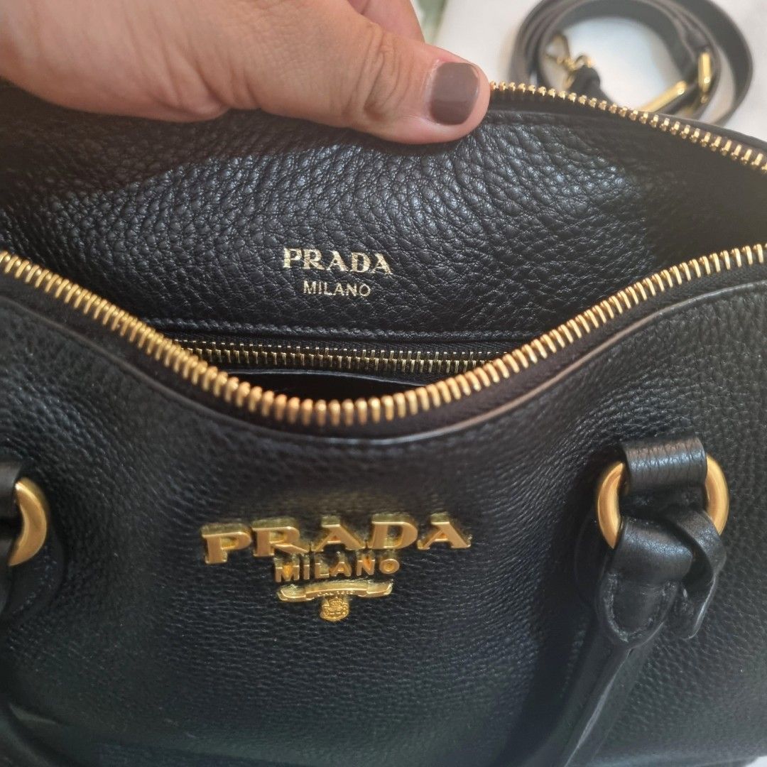 PRADA-Vitello-Phenix-Leather-Shoulder-Bag-NERO-Black-B4894M –  dct-ep_vintage luxury Store