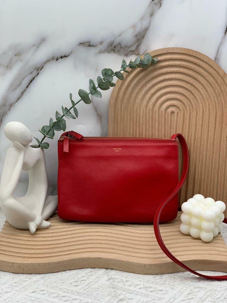 Celine trio bag red outlet